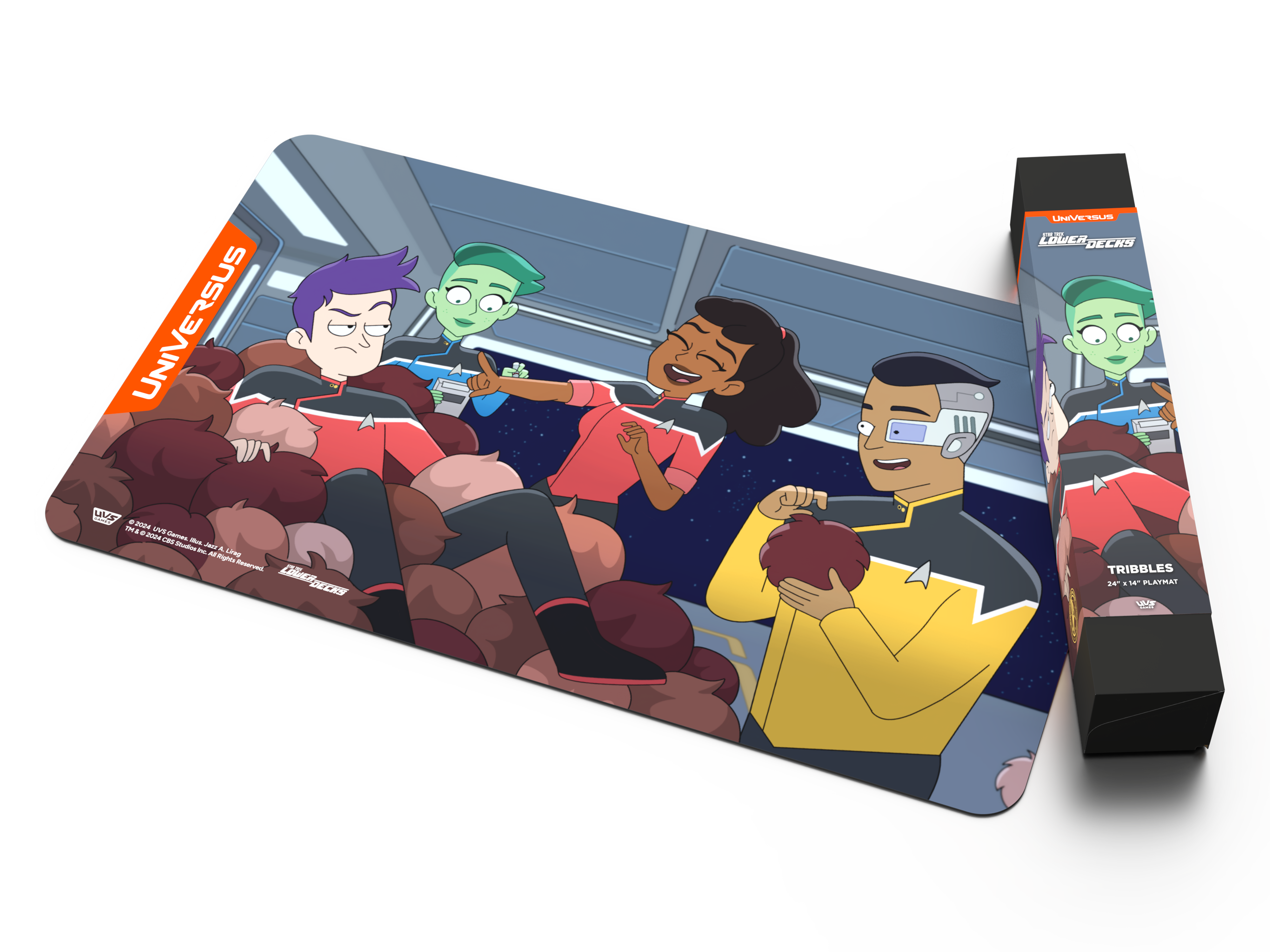 Universus CCG: Star Trek Lower Decks Challenger Series- Tribbles Playmat | 810155271909