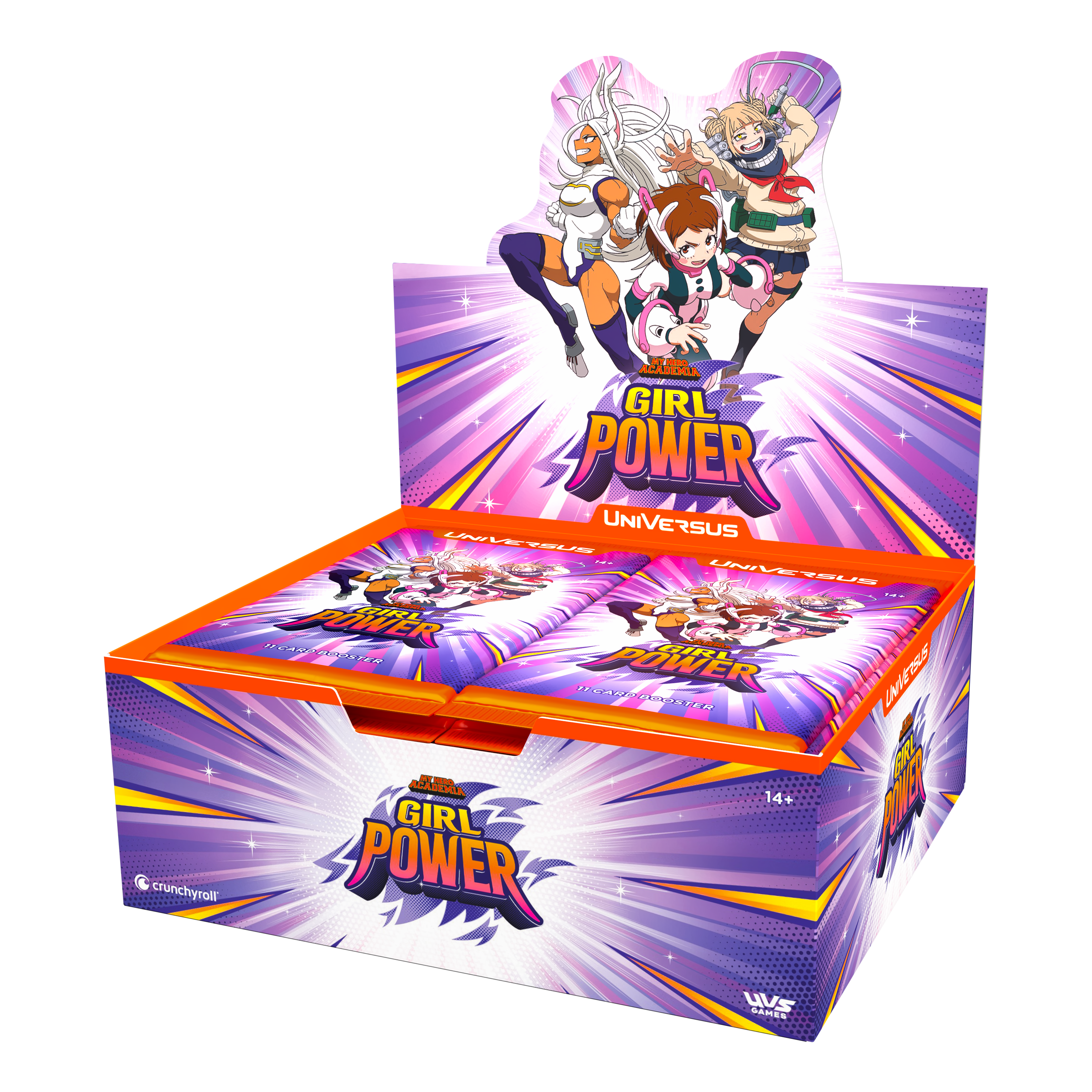 UniVersus CCG: Set 7- My Hero Academia Girl Power Booster Display | 810155270018
