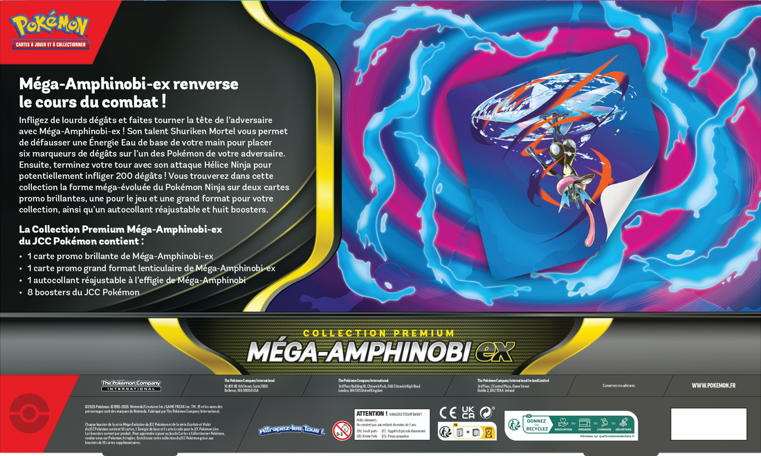 POKEMON FRENCH MEGA GRENINJA EX PREMIUM COLLECTION | 196214141964