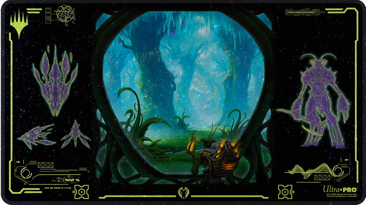 UP PLAYMAT MTG EDGE OF ETERNITIES GREEN HOLOFOIL | 074427388874