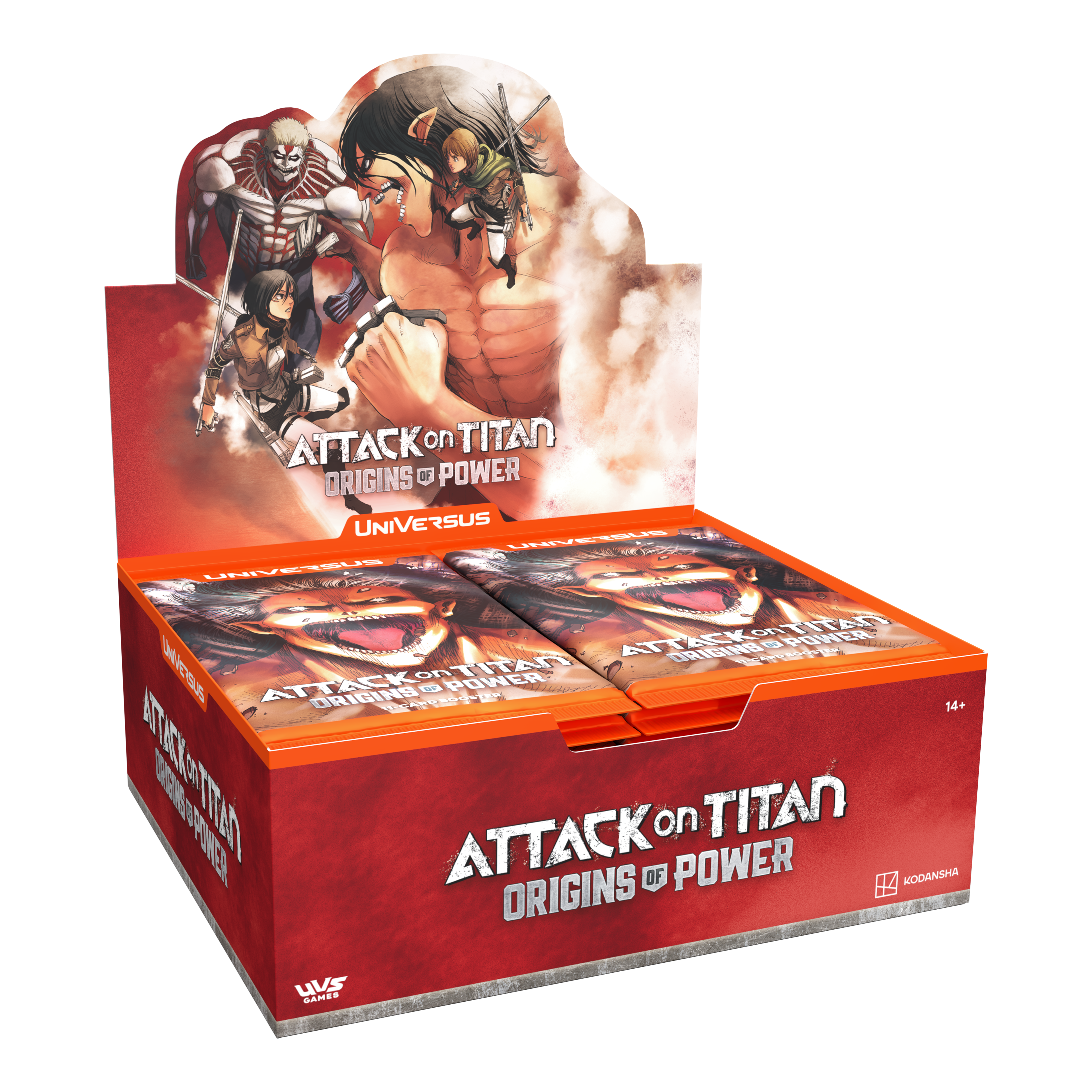 UniVersus CCG: Attack on Titan Origins of Power- Booster Display | 810155271121