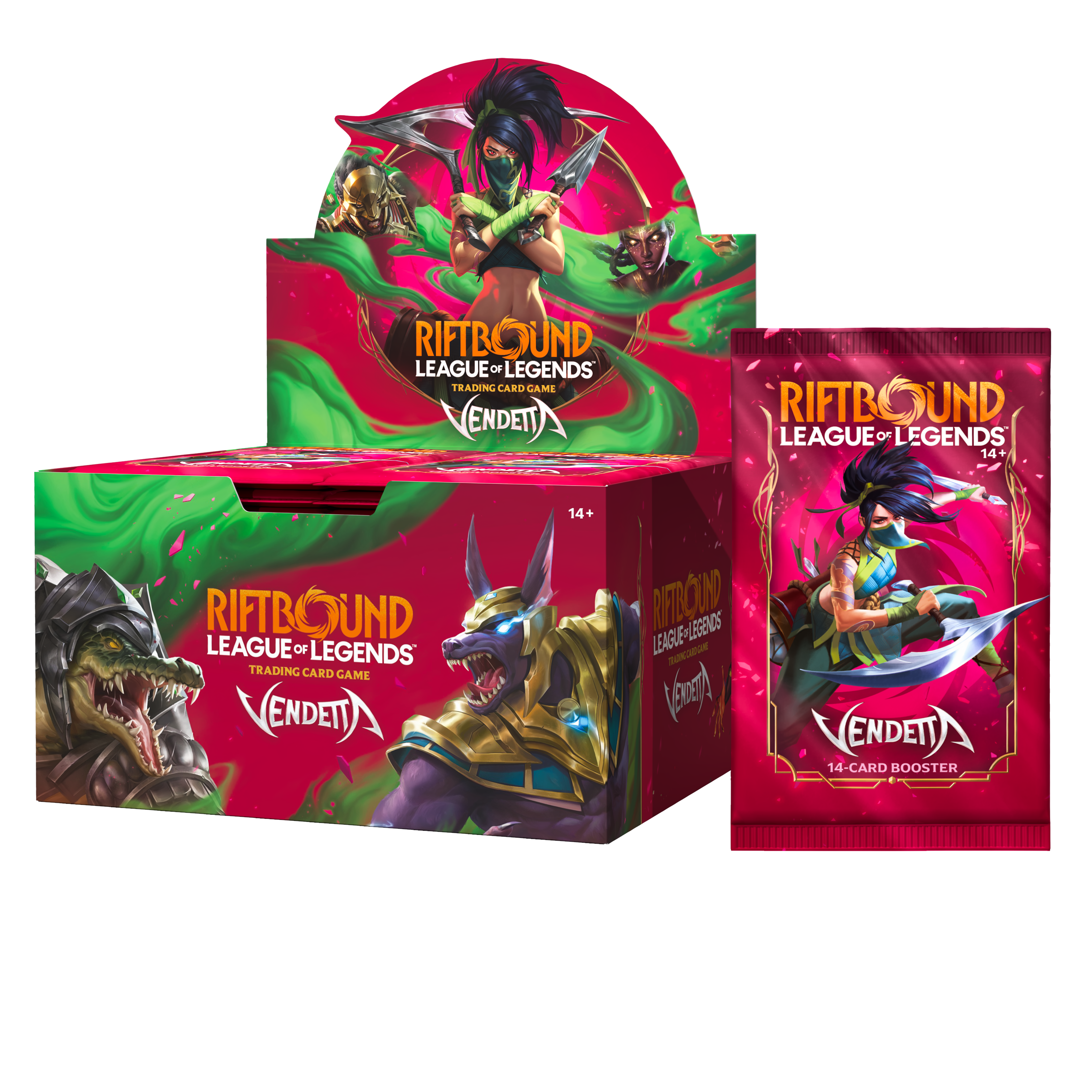 RIFTBOUND LEAGUE OF LEGENDS TCG VENDETTA BOOSTER DISPLAY | 810155275785