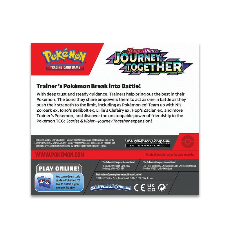 Pokemon SV09 Journey Together Booster Box Display 36 Packs | 196214119062