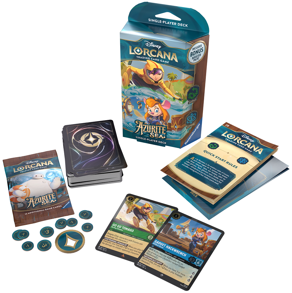 DISNEY LORCANA SET 6 AZURITE SEA STARTER ASSORTMENT | 11098463