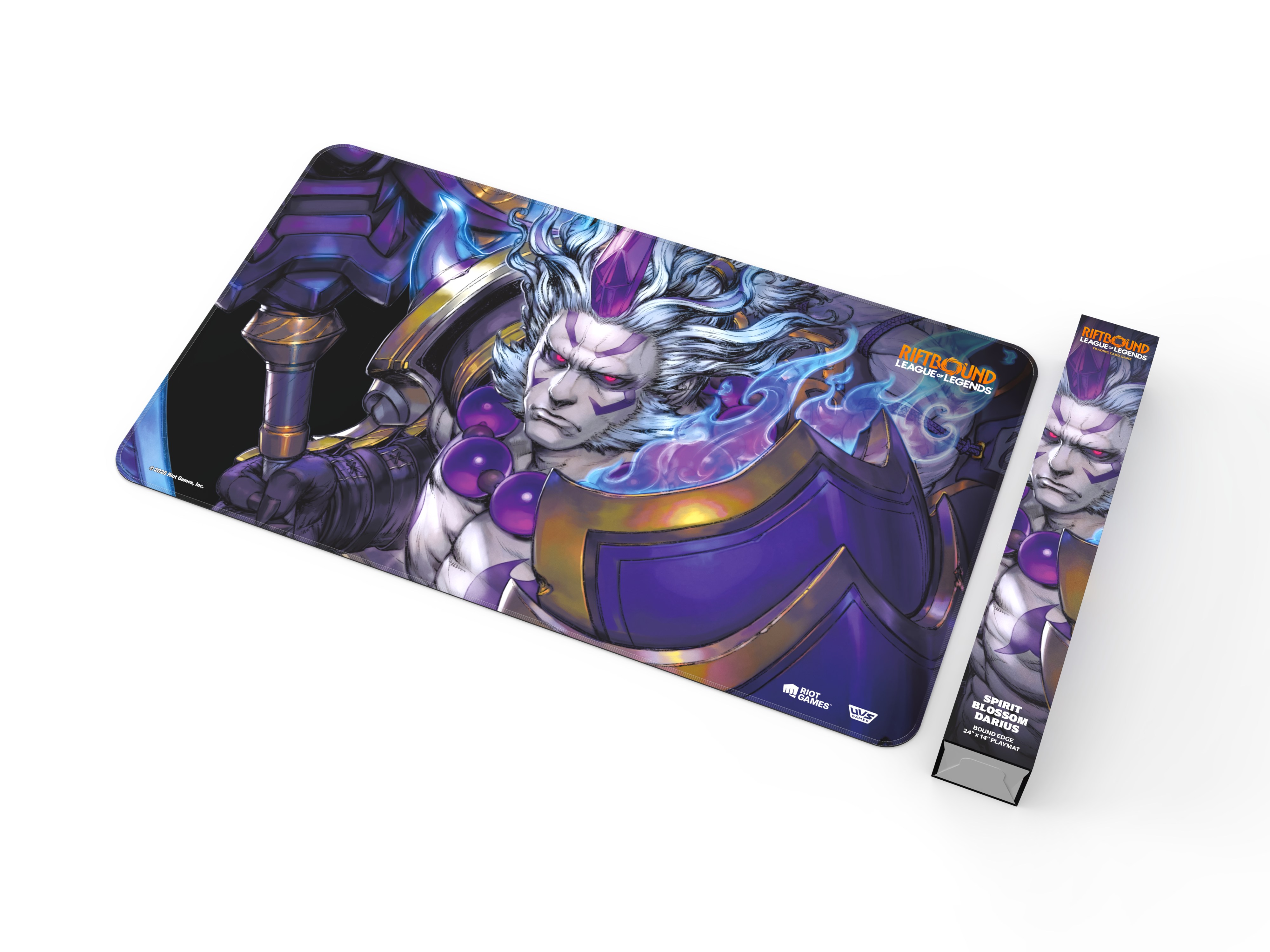 RIFTBOUND LEAGUE OF LEGENDS TCG SPIRITFORGED PLAYMAT - SPIRIT BLOSSOM DARIUS | 810155274443