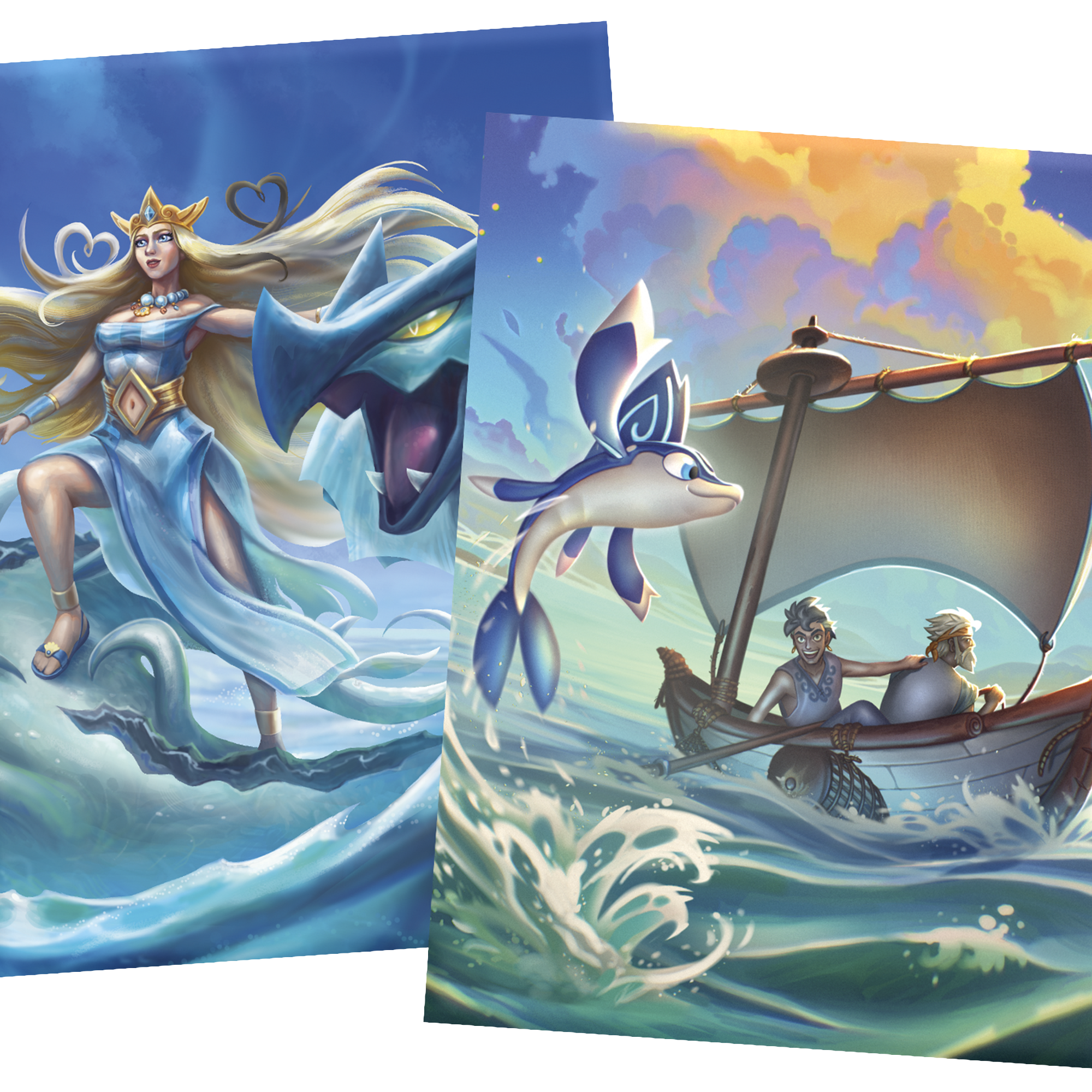 ELESTRALS LIFESTREAM CARD SLEEVES LOCHAGON CHAMPION OF APHRODITE