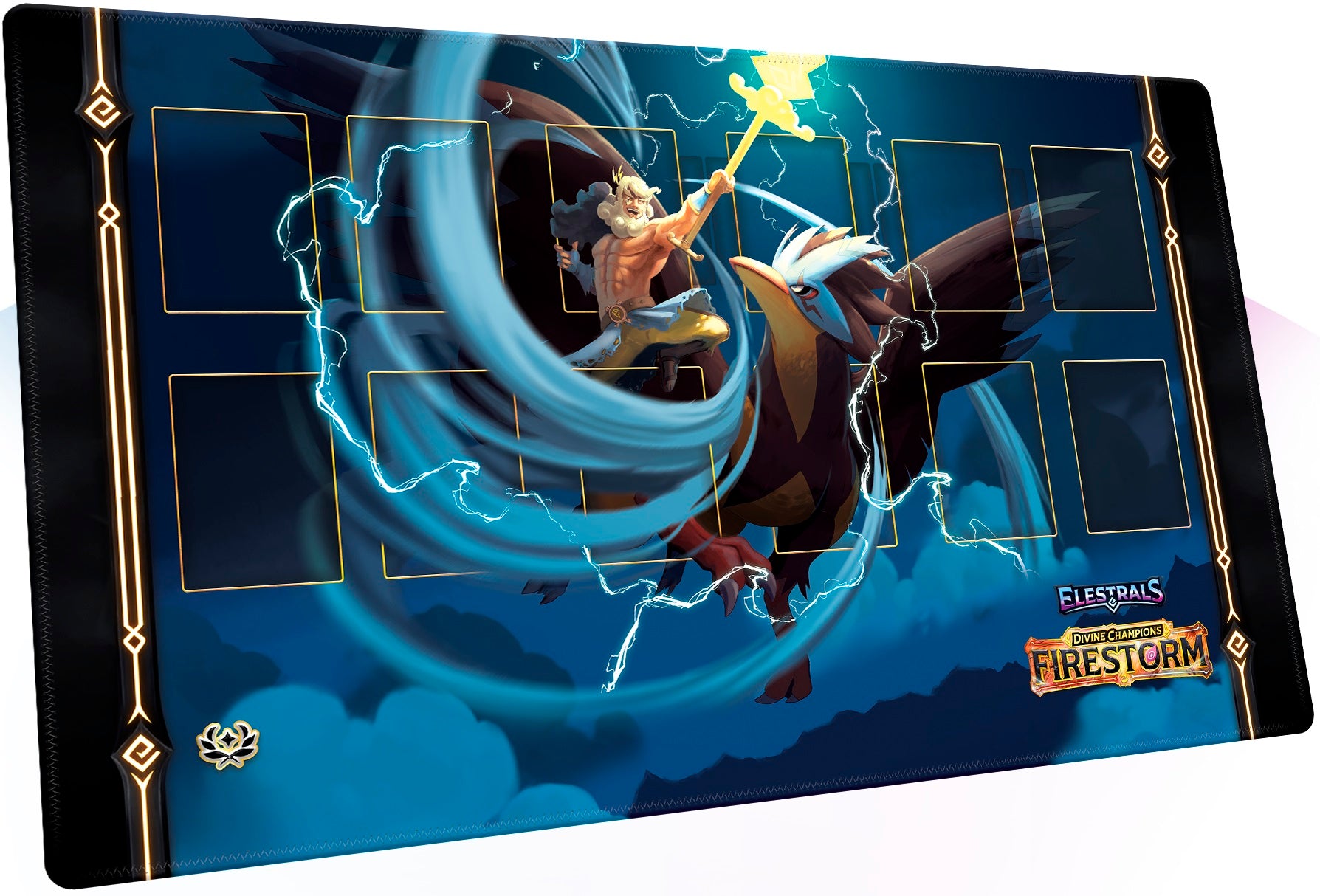 ELESTRALS PLAYMAT FIRESTORM VOLTEMPEST CHAMPION OF ZEUS | 810148651435