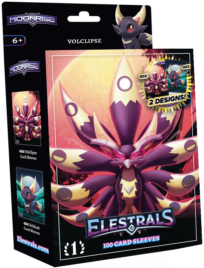 Elestrals: Moonrise- Card Sleeves- Volclipse (60+40 ct) | 810148650865
