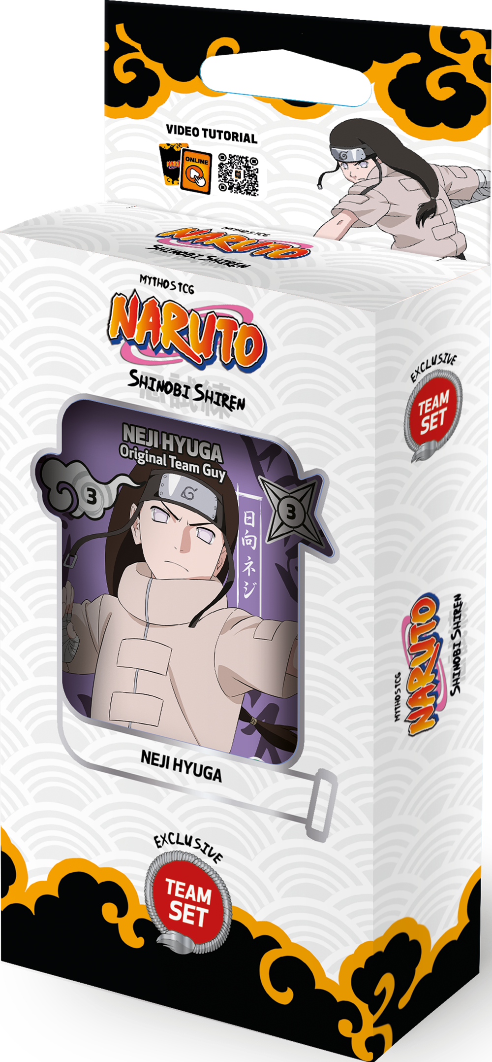 NARUTO MYTHOS TCG SET 2 SHINOBI SHIREN 1ST EDITION TEAMSET 8CT DISPLAY