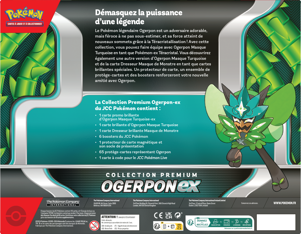 POKEMON FRENCH OGERPON EX PREMIUM COLLECTION | 820650558924