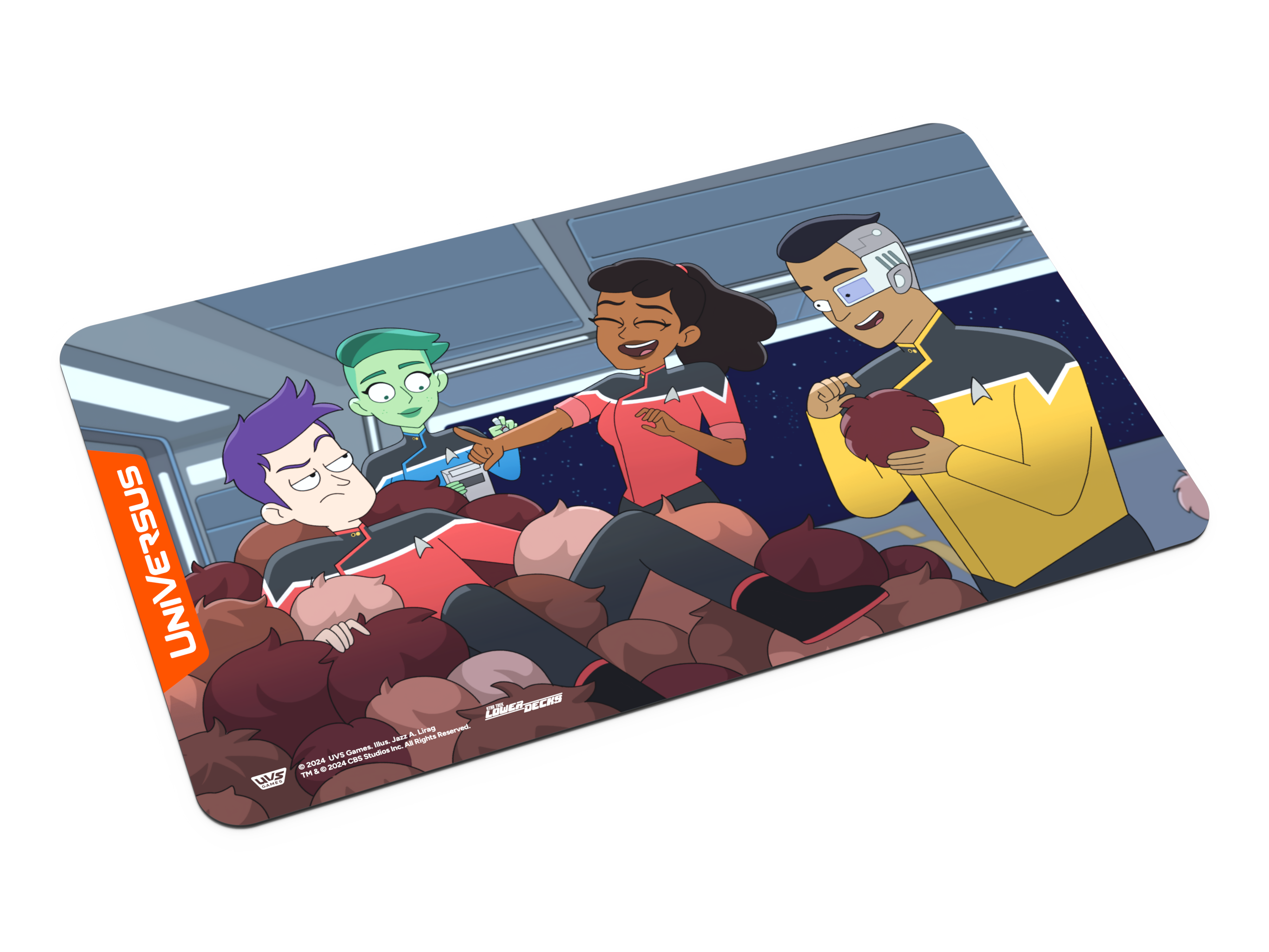 Universus CCG: Star Trek Lower Decks Challenger Series- Tribbles Playmat | 810155271909