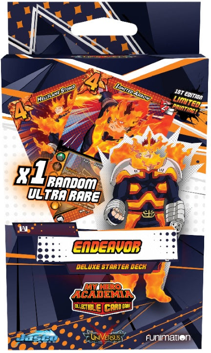 UniVersus CCG: Set 3- My Hero Academia Endeavor Deluxe Starter Deck | 850034738048