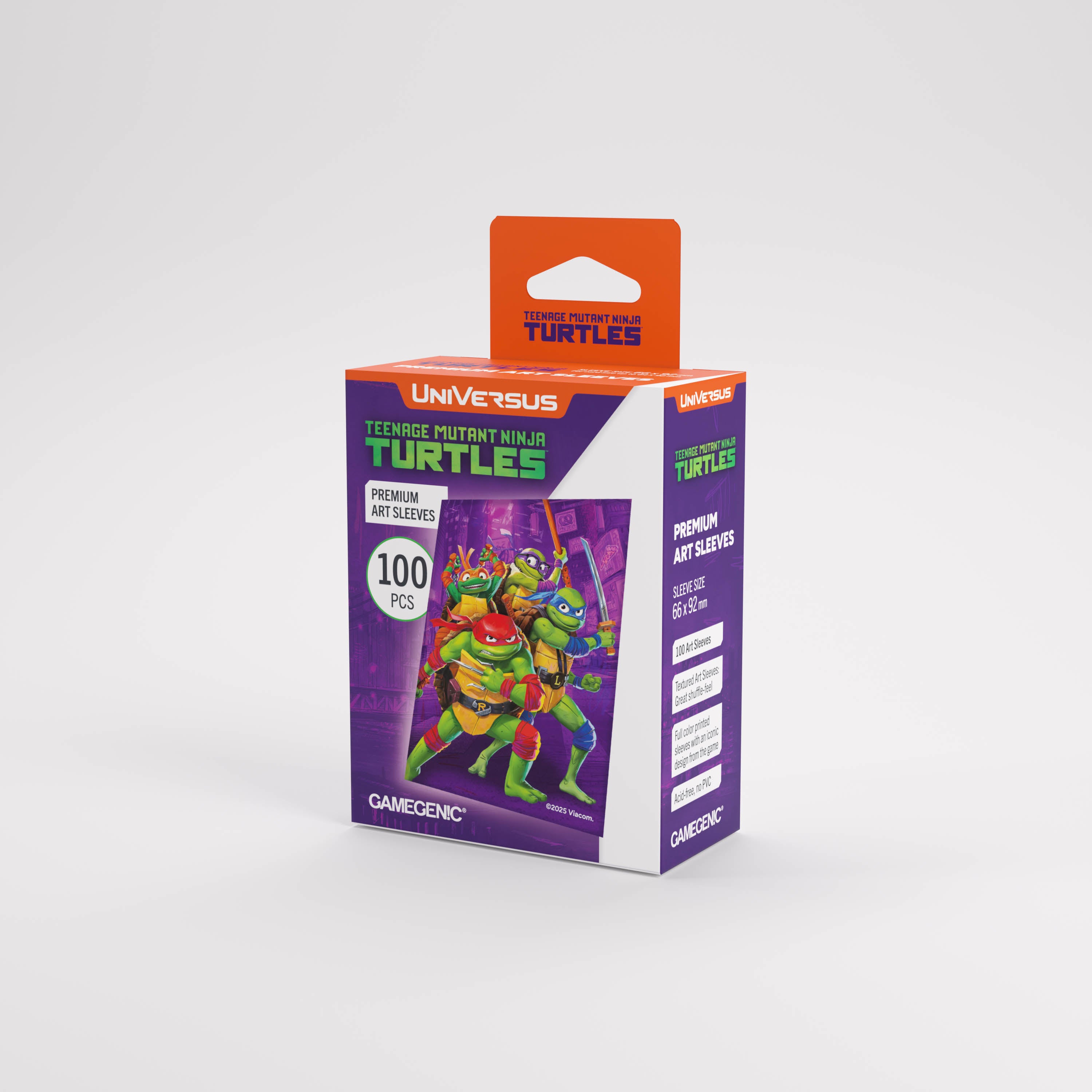 TEENAGE MUTANT NINJA TURTLES GAMEGENIC PREMIUM ART SLEEVES 10CT DISPLAY | 810155272906