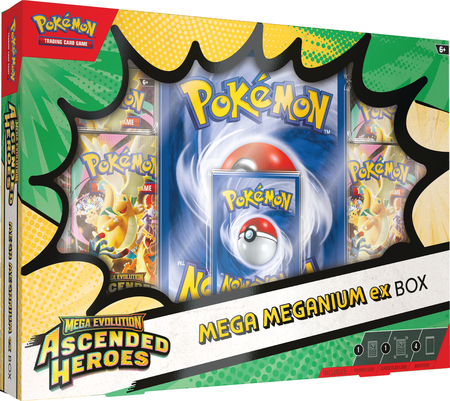 POKEMON ME2.5 ASCENDED HEROES MEGA MEGANIUM/EMBOAR/FERALIGATR EX BOX | 196214141469
