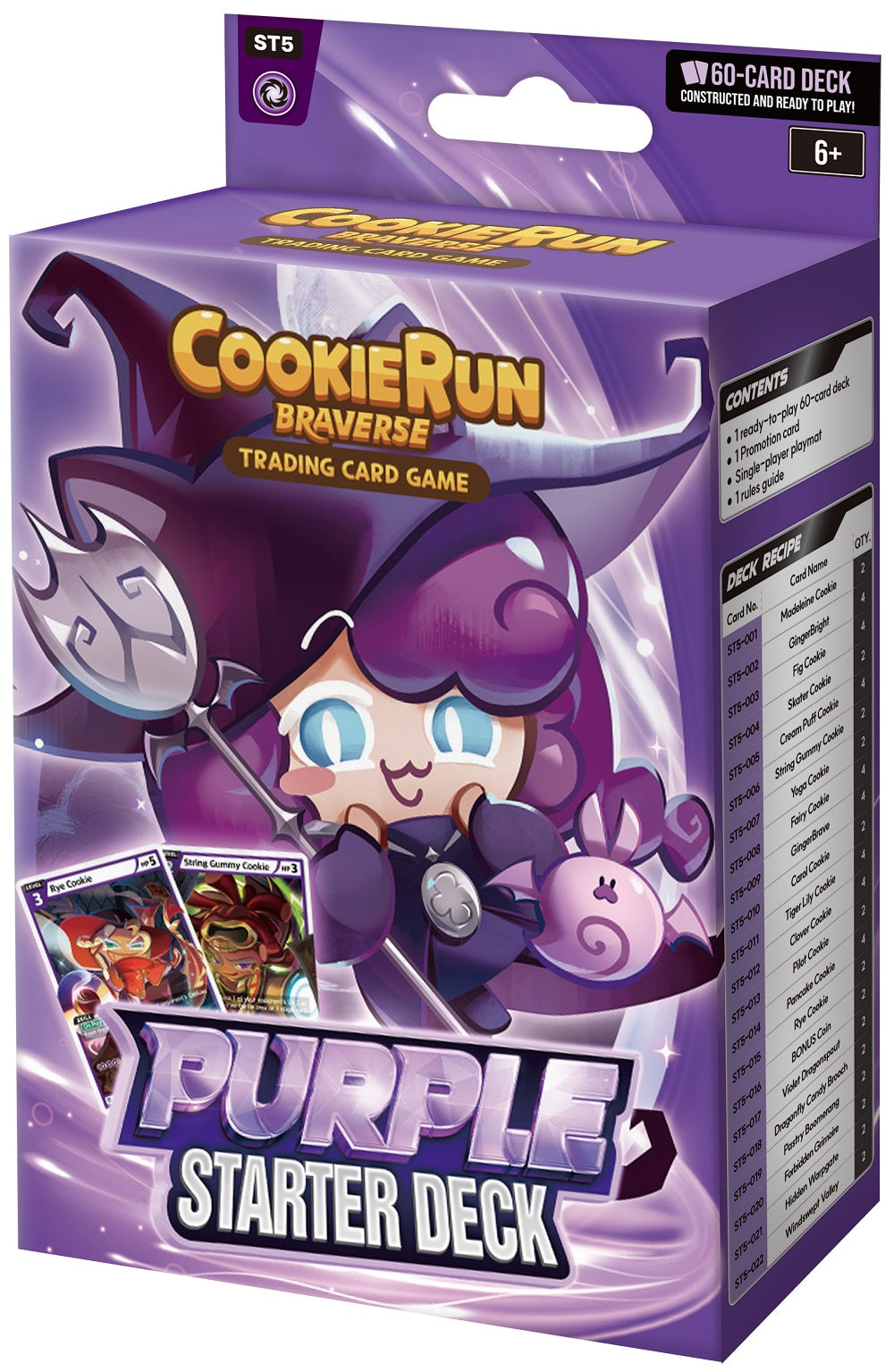 COOKIERUN TCG SET 1 BRAVE BEGINNING STARTER DECK 5CT ASSORTMENT | 8809454056074