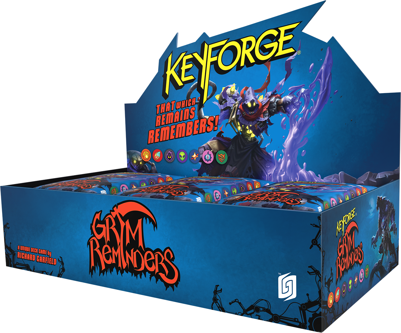 KEYFORGE GRIM REMINDERS DECK 12CT DISPLAY | 850039408250