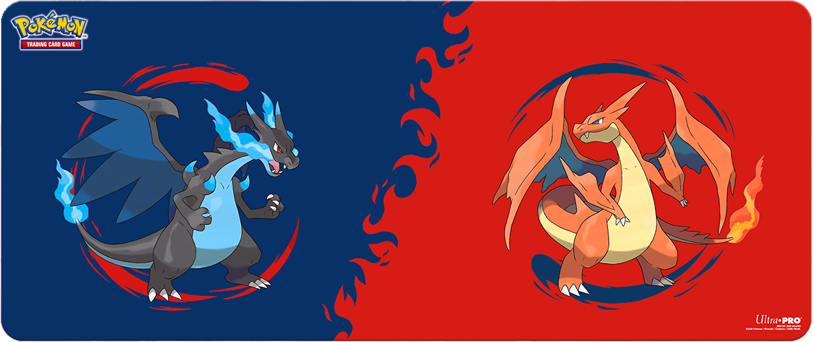UP PLAYMAT POKEMON TABLE 6FT MEGA CHARIZARD X & MEGA CHARIZARD Y | 074427167394