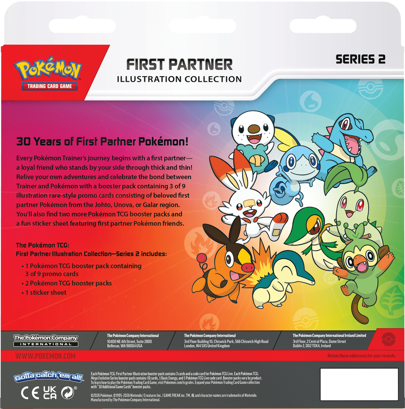 POKEMON FIRST PARTNER ILLUSTRATION COLLECTION SERIES 2 | 196214155978