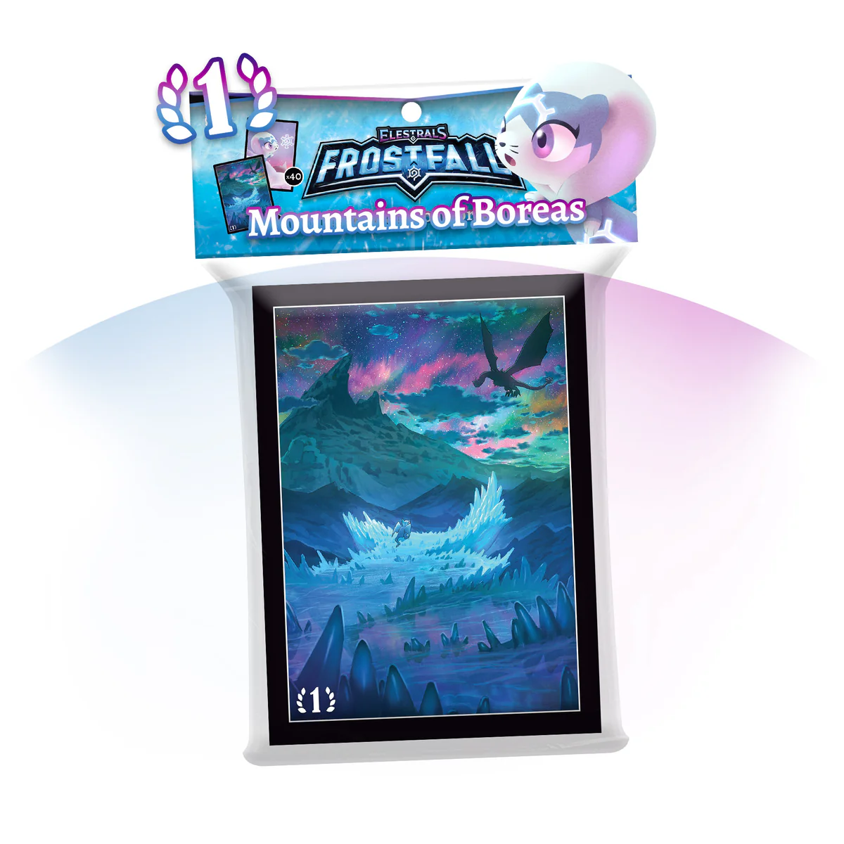 ELESTRALS CARD SLEEVES FROSTFALL MOUNTAINS OF BOREAS (100) | 850045412975