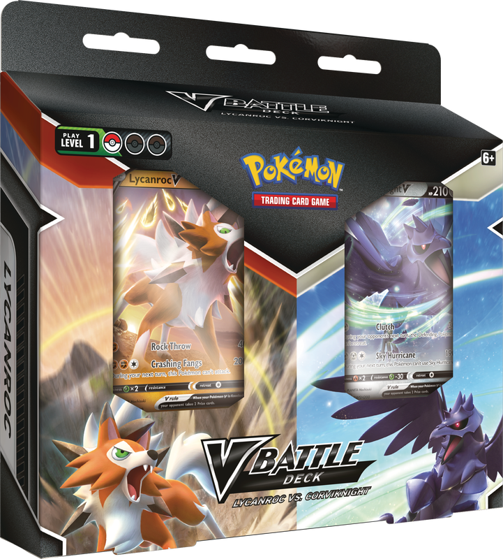 Pokemon TCG: V Battle Decks Lycanroc vs. Corviknight Bundle | 820650809576