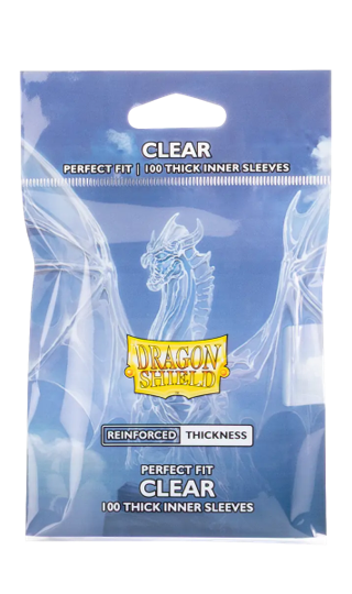 DRAGON SHIELD SLEEVES PERFECT FIT THICK INNER CLEAR 100CT | 5706569130046