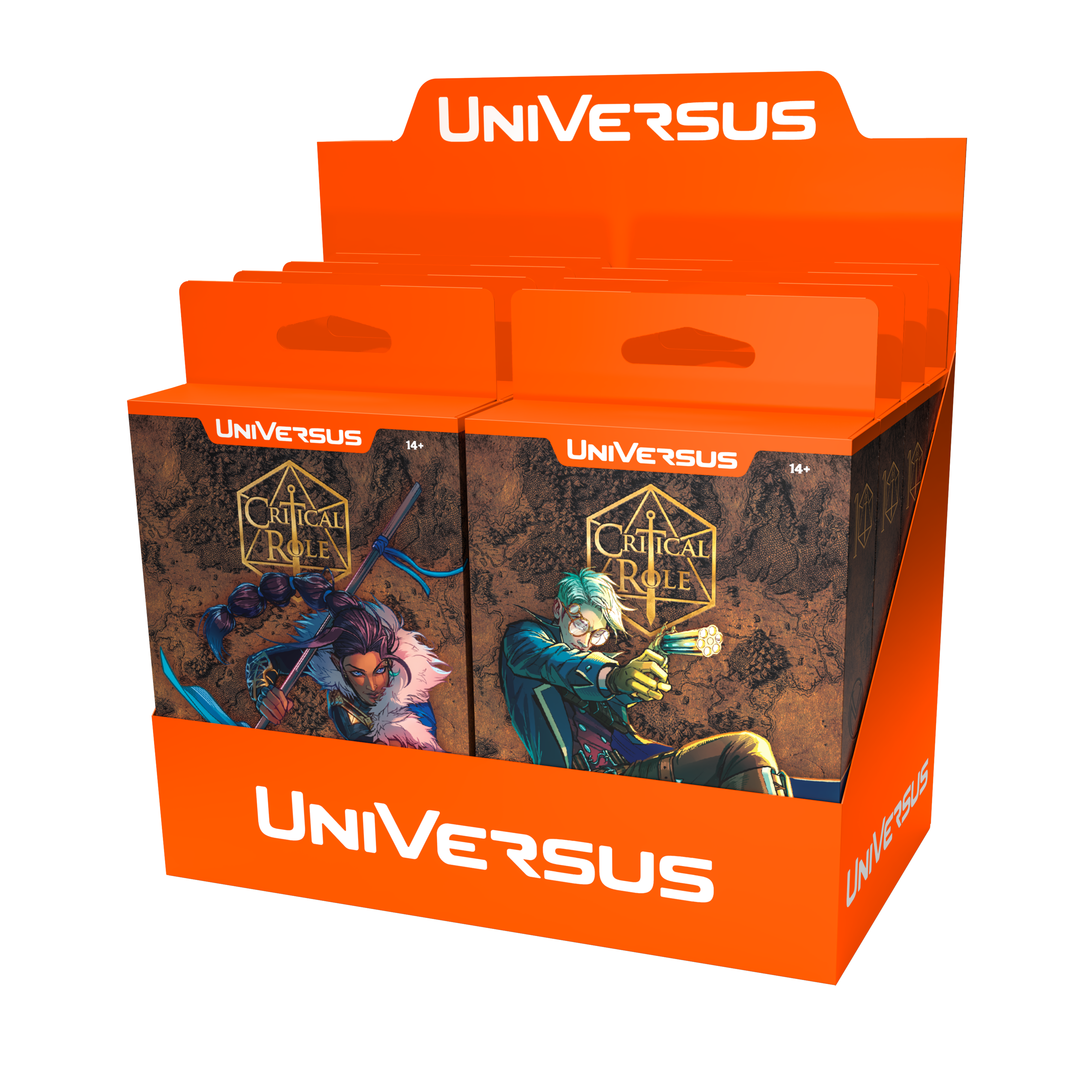 UniVersus CCG: Critical Role Heroes of Exandria- Starter Deck Display- Beau & Percy (8 Decks) | 810155271862