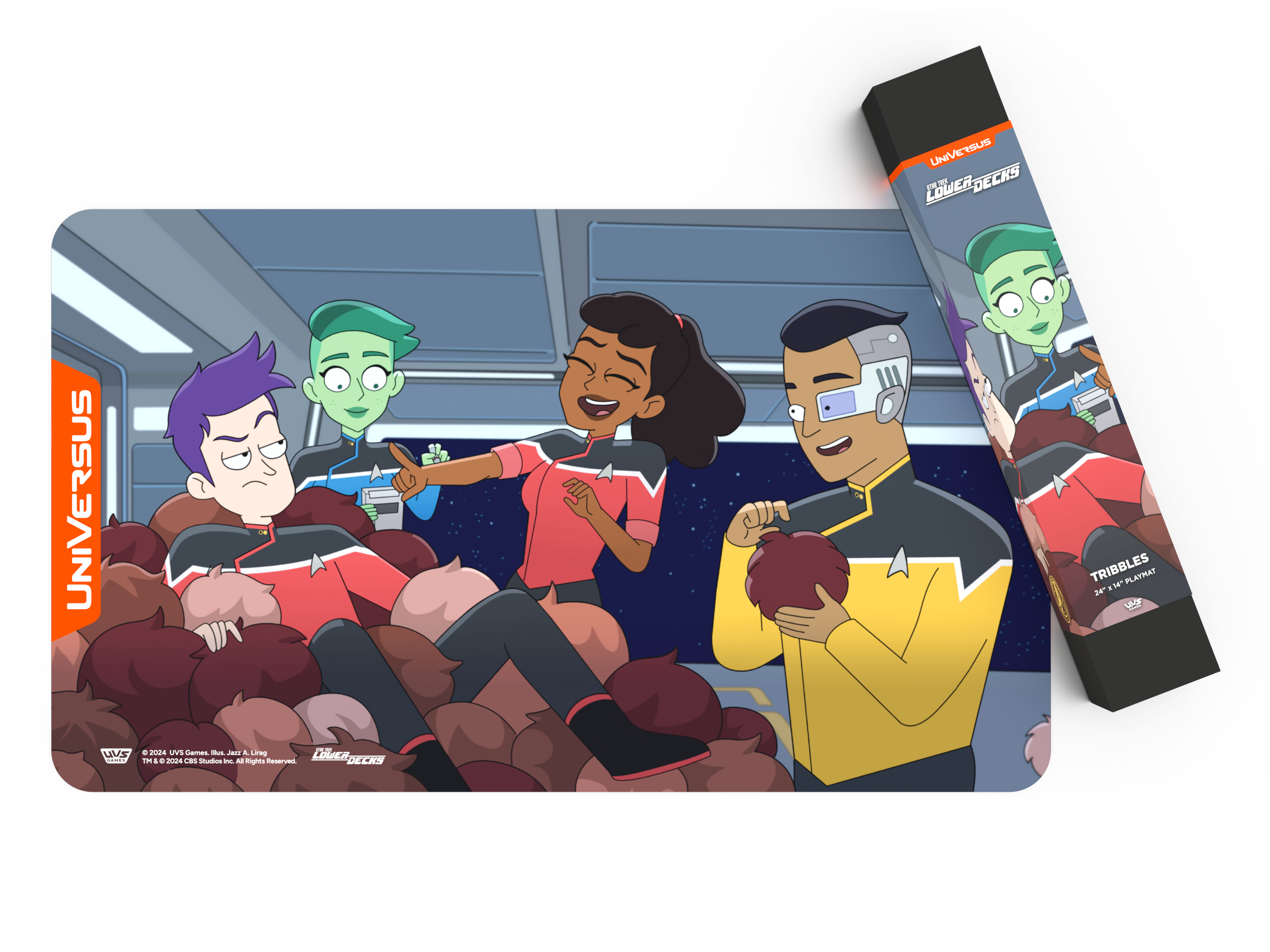 Universus CCG: Star Trek Lower Decks Challenger Series- Tribbles Playmat | 810155271909