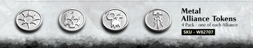 WARHAMMER AOS METAL ALLIANCE TOKENS 4PK(W82707) | W82707