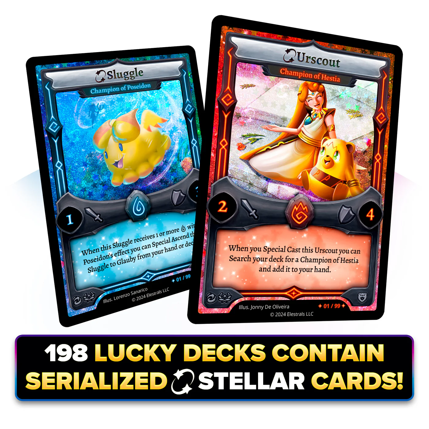 ELESTRALS FIRESTORM HESTIA VS. POSEIDON DOUBLE STARTER DECK BUNDLE | 810148651220