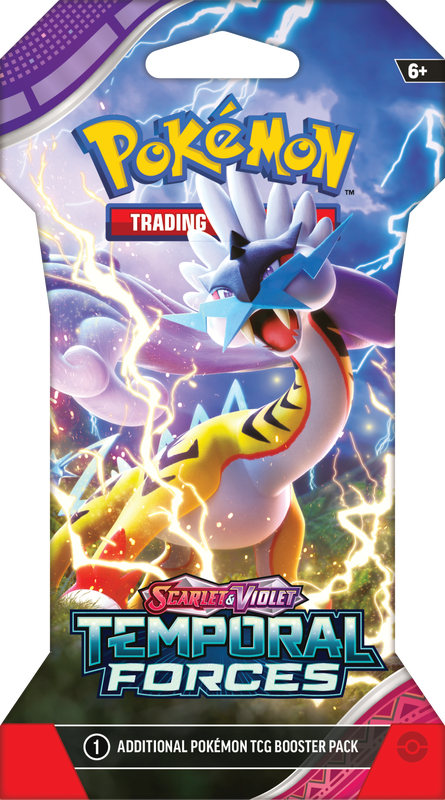SLEEVED POKEMON SV5 TEMPORAL FORCES Booster PACK | 820650856426