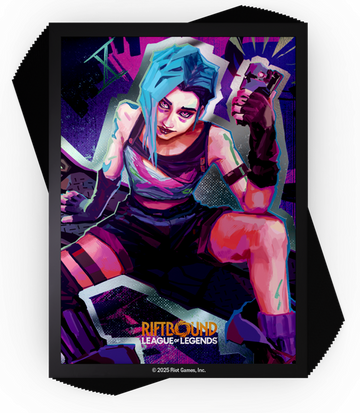 RIFTBOUND LEAGUE OF LEGENDS TCG ORIGINS ART SLEEVES JINX 100CT | 810155273842