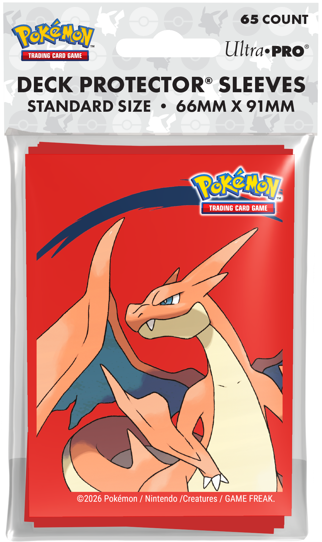 UP D-PRO POKEMON MEGA CHARIZARD Y SLEEVES 65CT | 074427167318