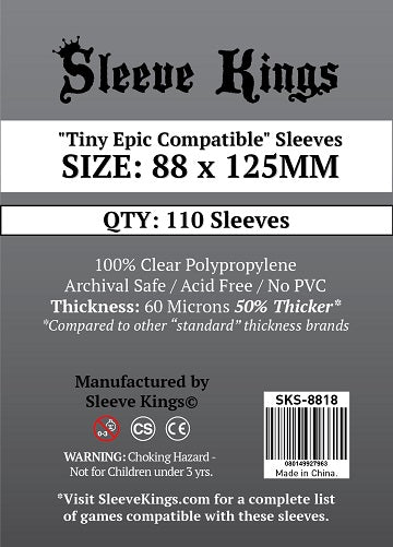 SK 'TINY EPIC COMPATIBLE' SLEEVES 88MMX125MM 110CT | 080149927963