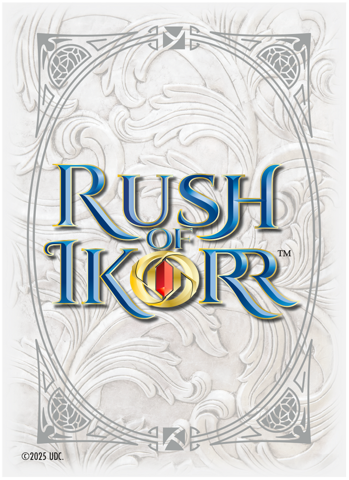 RUSH OF IKORR CG TEXTURED CARD SLEEVES RUSH OF IKORR LOGO 65CT | 053334096768
