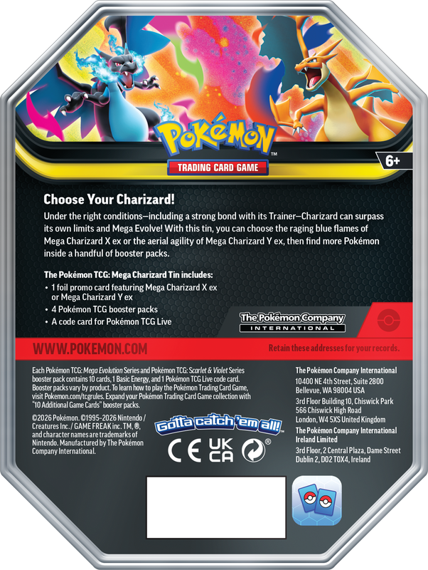 POKEMON MEGA CHARIZARD TIN | 196214147539