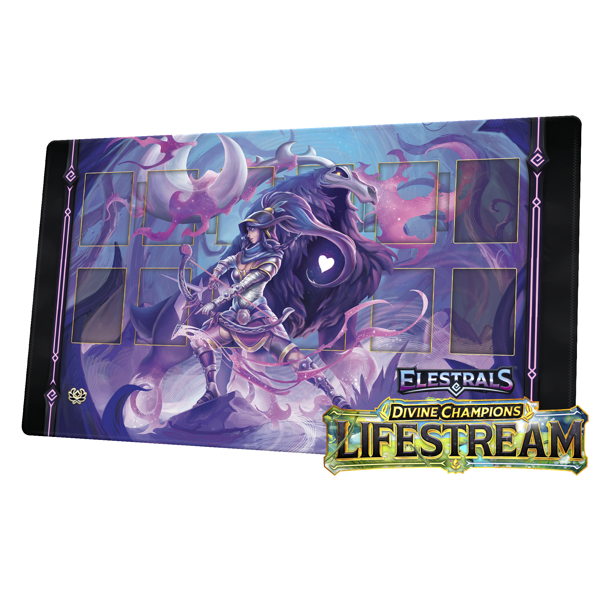 ELESTRALS LIFESTREAM PLAYMAT POSTHUMOOSE CHAMPION OF ARTEMIS