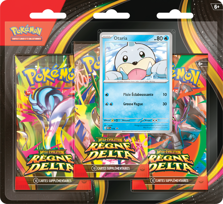 Pokemon French Me06 Delta Reign 3PK Blister