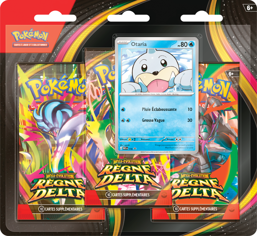 POKEMON FRENCH ME06 DELTA REIGN 3PK BLISTER