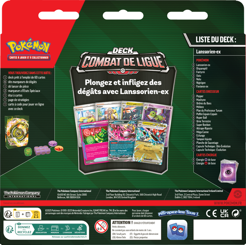 POKEMON FRENCH DRAGAPULT EX LEAGUE BATTLE DECK (6) | 196214108950