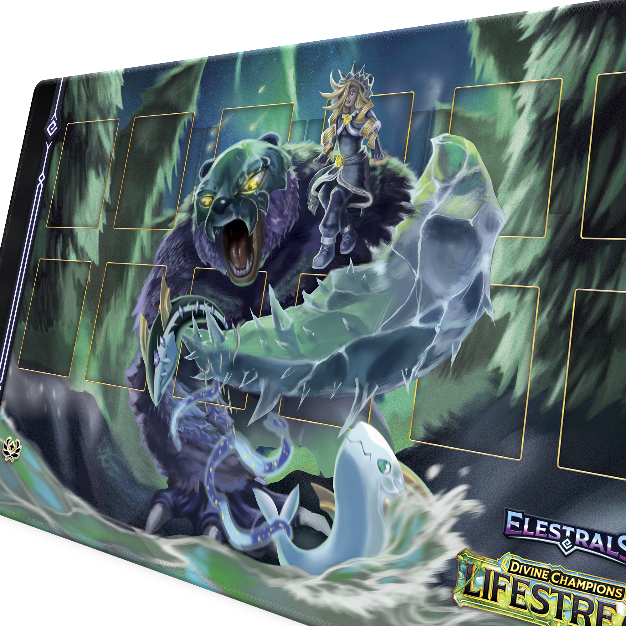 ELESTRALS LIFESTREAM PLAYMAT GLACIURSA CHAMPION OF KHIONE