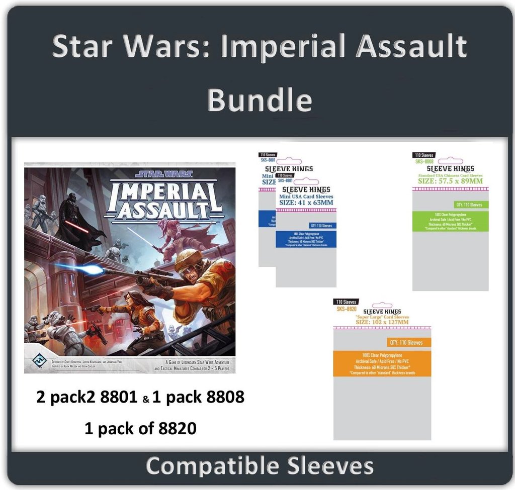 SK SLEEVE BUNDLE STAR WARS IMPERIAL ASSAULT | 801499299438