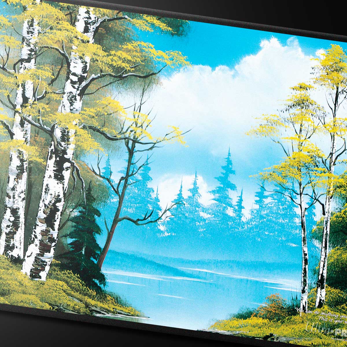 UP PLAYMAT BOB ROSS LAKESIDE PATH BLACK STITCH | 074427165277