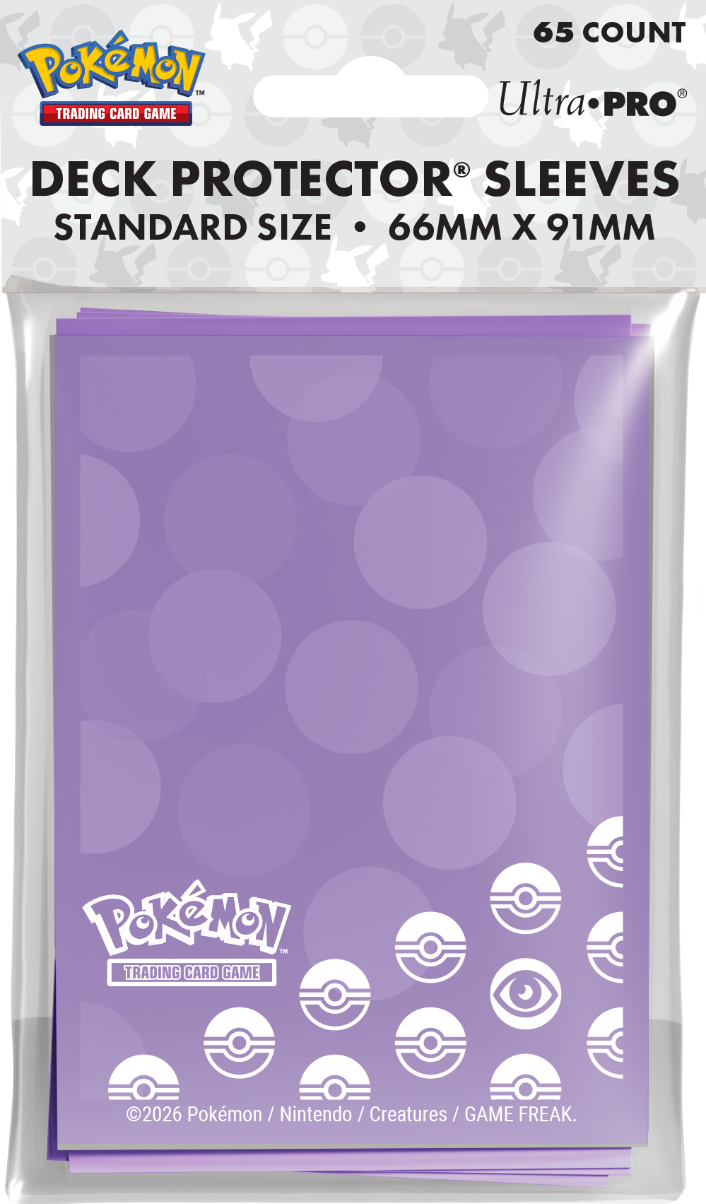 UP D-PRO POKEMON ENERGY PSYCHIC TYPE 65CT | 074427167462