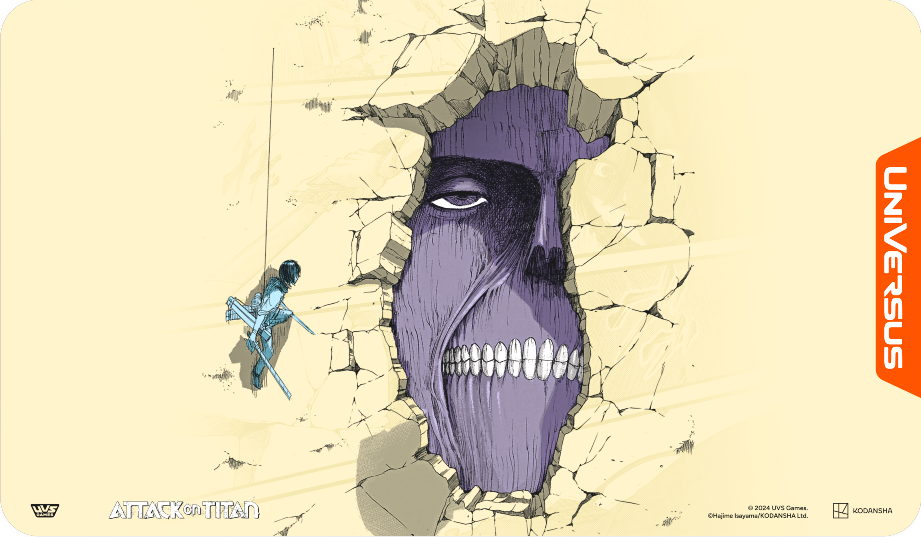 UniVersus CCG: Attack on Titan Battle for Humanity- Wall Titan Playmat: | 810155271022