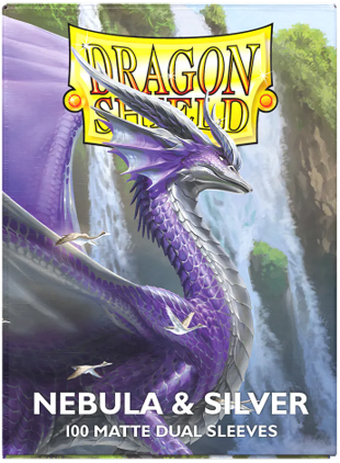 DRAGON SHIELD SLEEVES DUAL MATTE NEBULA AND SILVER 100CT | 5706569150754
