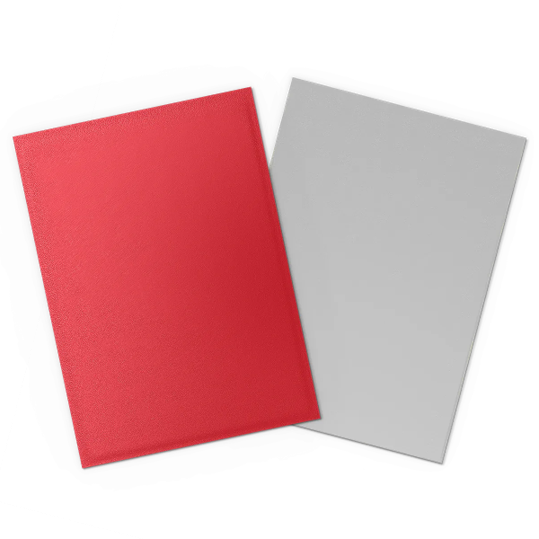 DRAGON SHIELD SLEEVES DUAL MATTE CRIMSON AND SILVER 100CT | 5706569150723