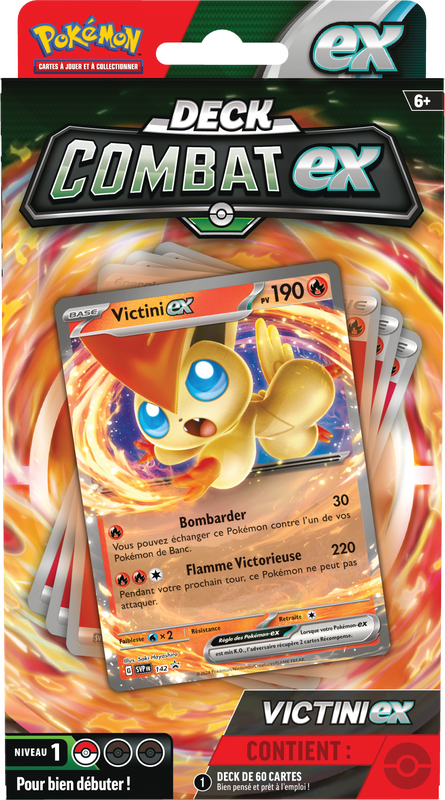 POKEMON FRENCH BATTLE DECKS VICTINI EX/MIRAIDON EX | 820650558207