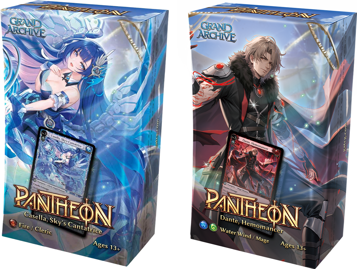 Grand Archive TCG .Asphodel/Cantabile Pantheon Deck Set 4CT Display