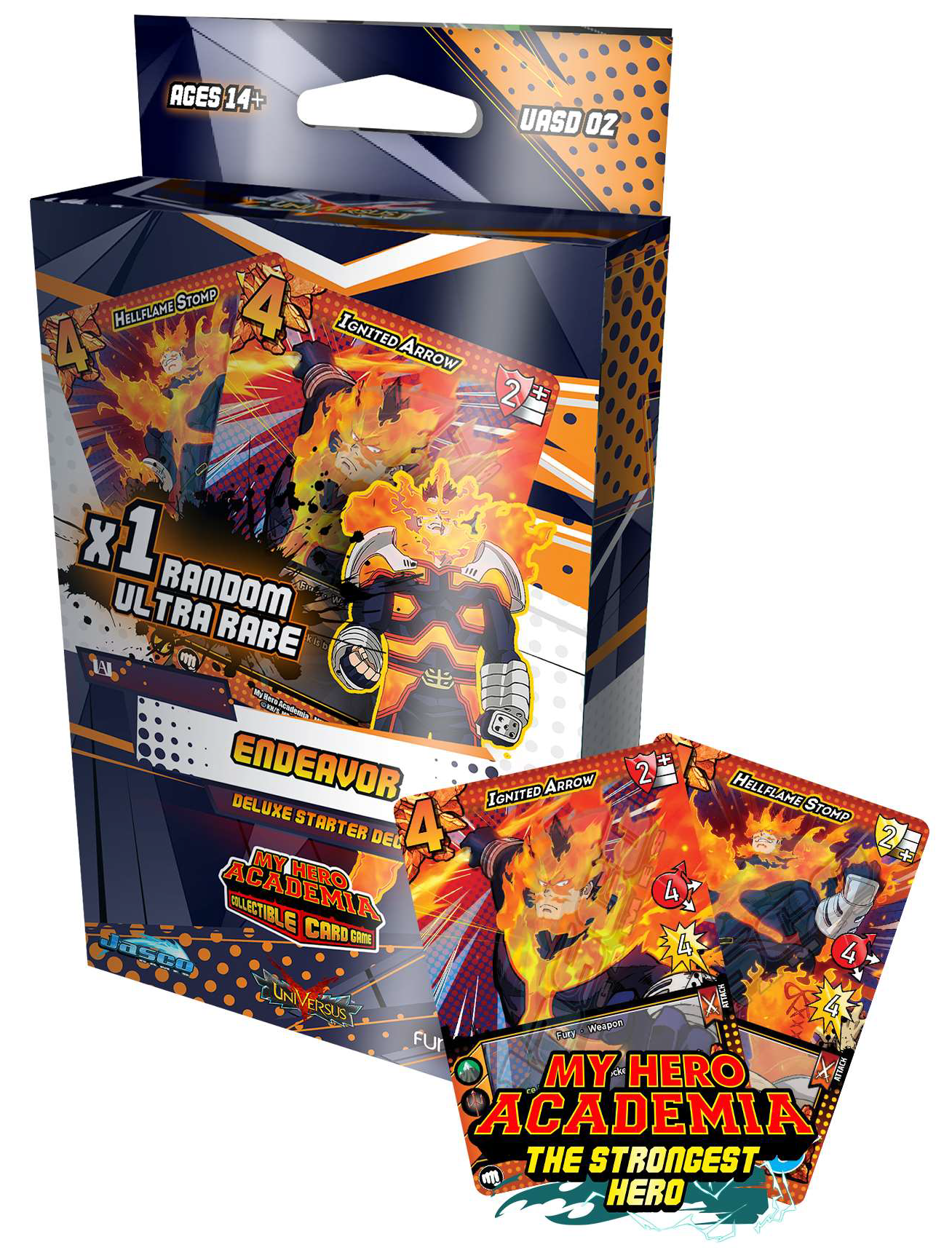 UniVersus CCG: Set 3- My Hero Academia Endeavor Deluxe Starter Deck | 850034738048