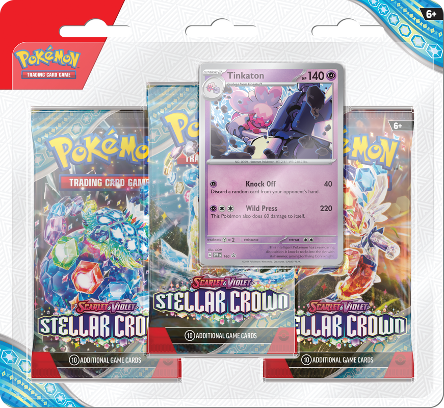 POKEMON SV7 STELLAR CROWN 3PK BLISTER (24) | 820650413056